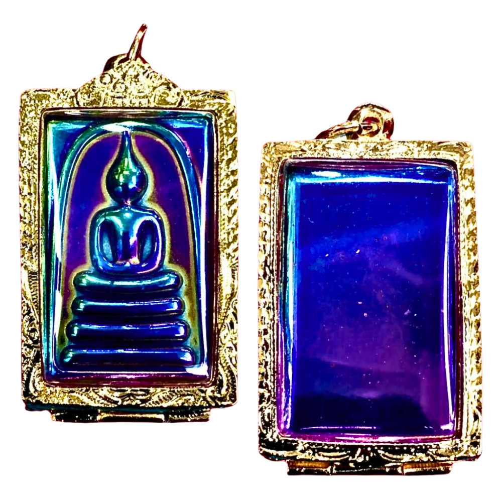 Phra Somdej Amulet Leklai Rainbow Pendant Thai Buddha Lp Toh Wat Rakhang Wealth