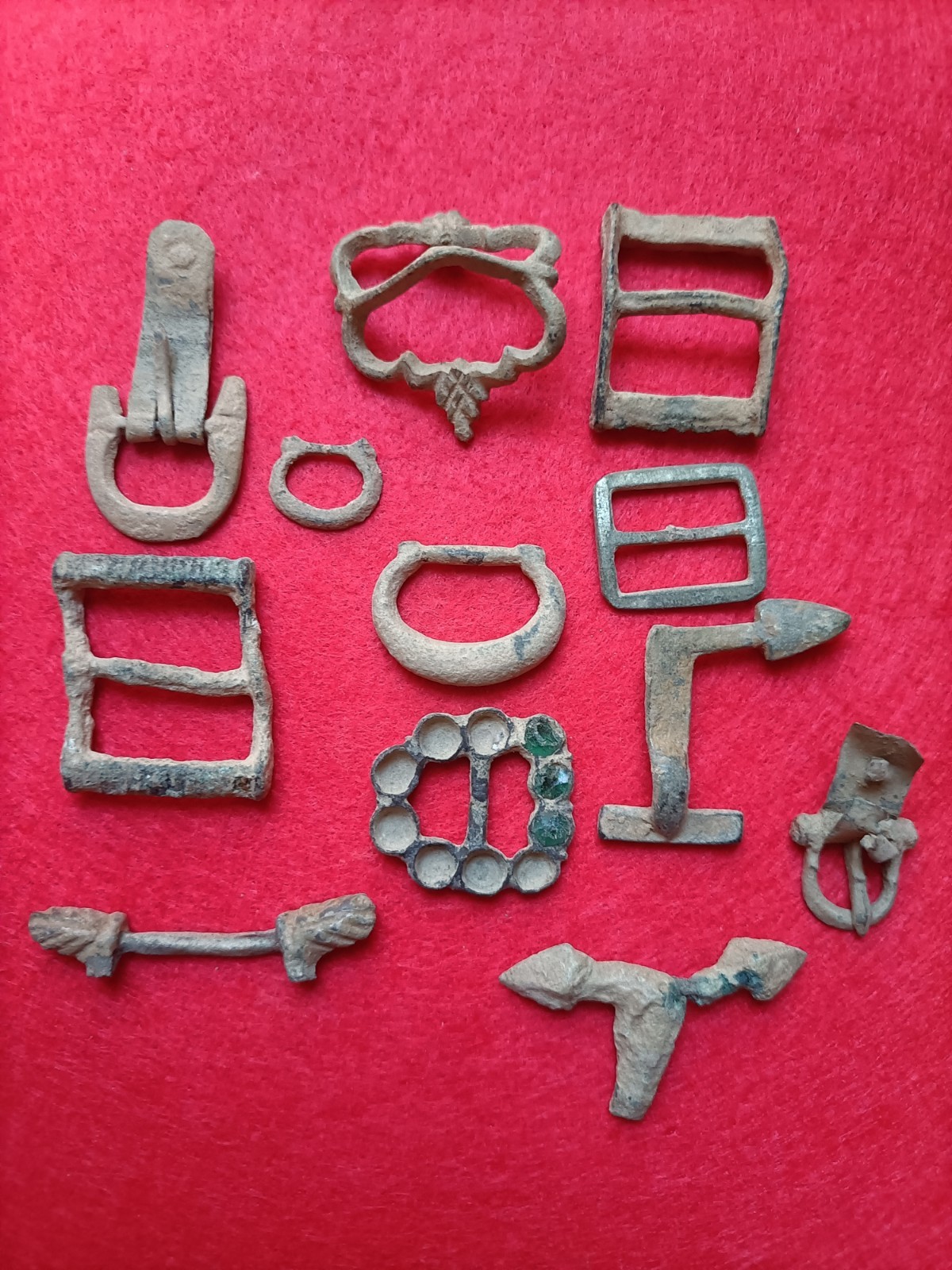 Authentic Medieval Buckles & Artifacts Lot – Original Antique Metal Finds..