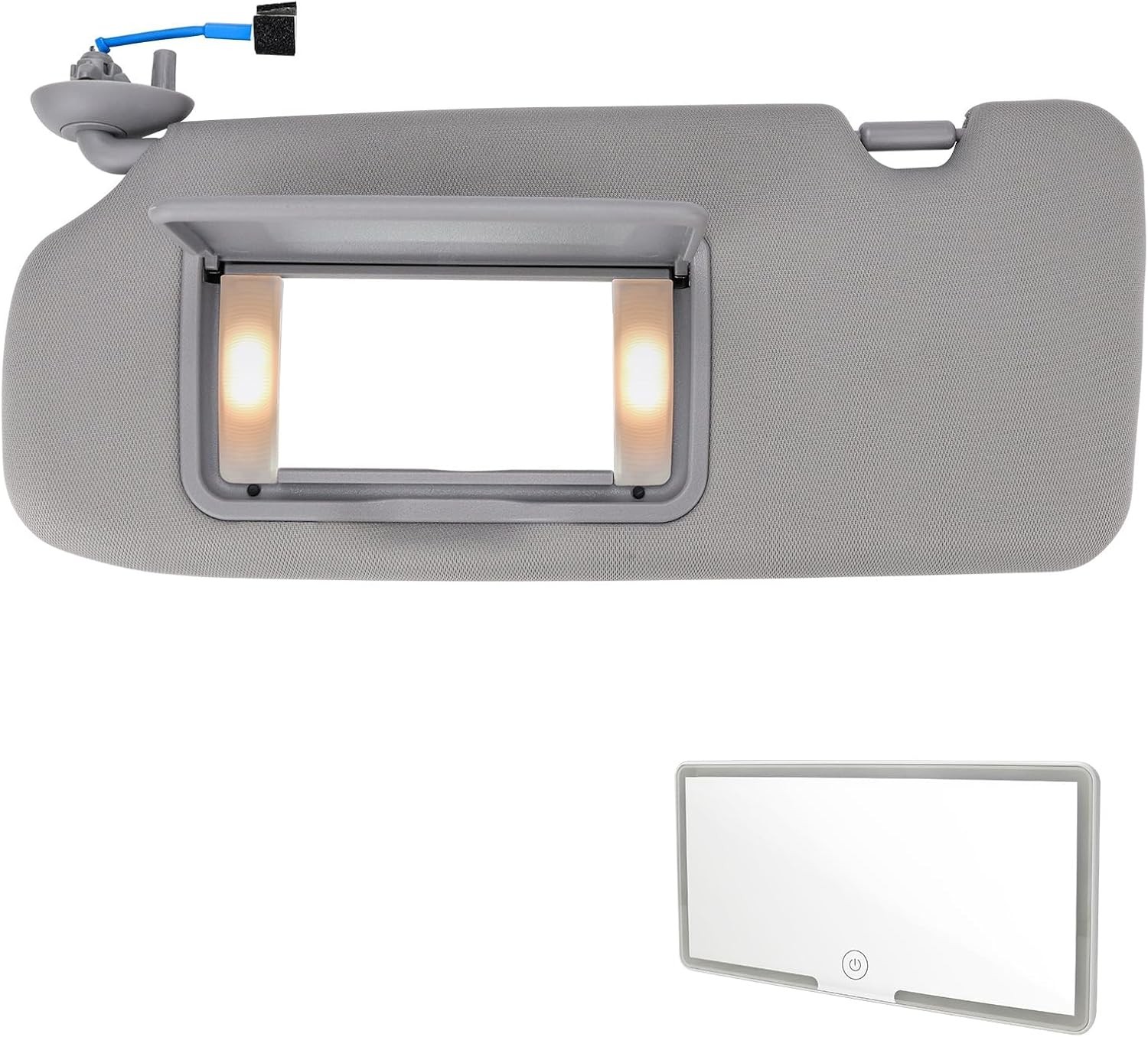 Sun Visor Left Driver Side Compatible with Honda CR-V 2017-2022 Grey Replaces 83