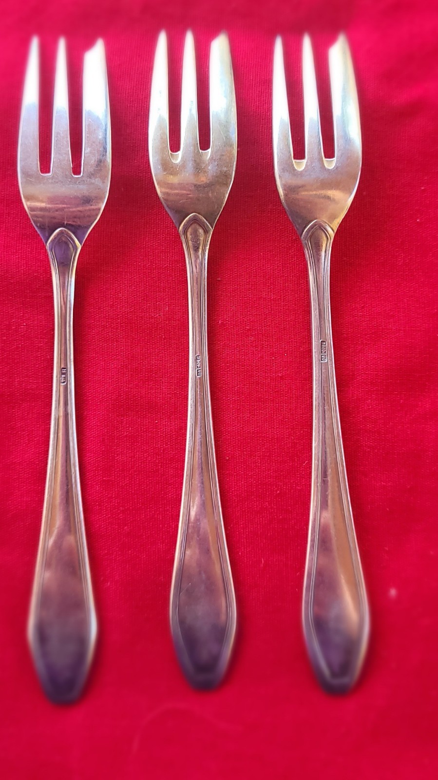 Imperial SilverPlate 11 Pc Set Beaded Dinner Spork Forks & Butter Knives WB 38