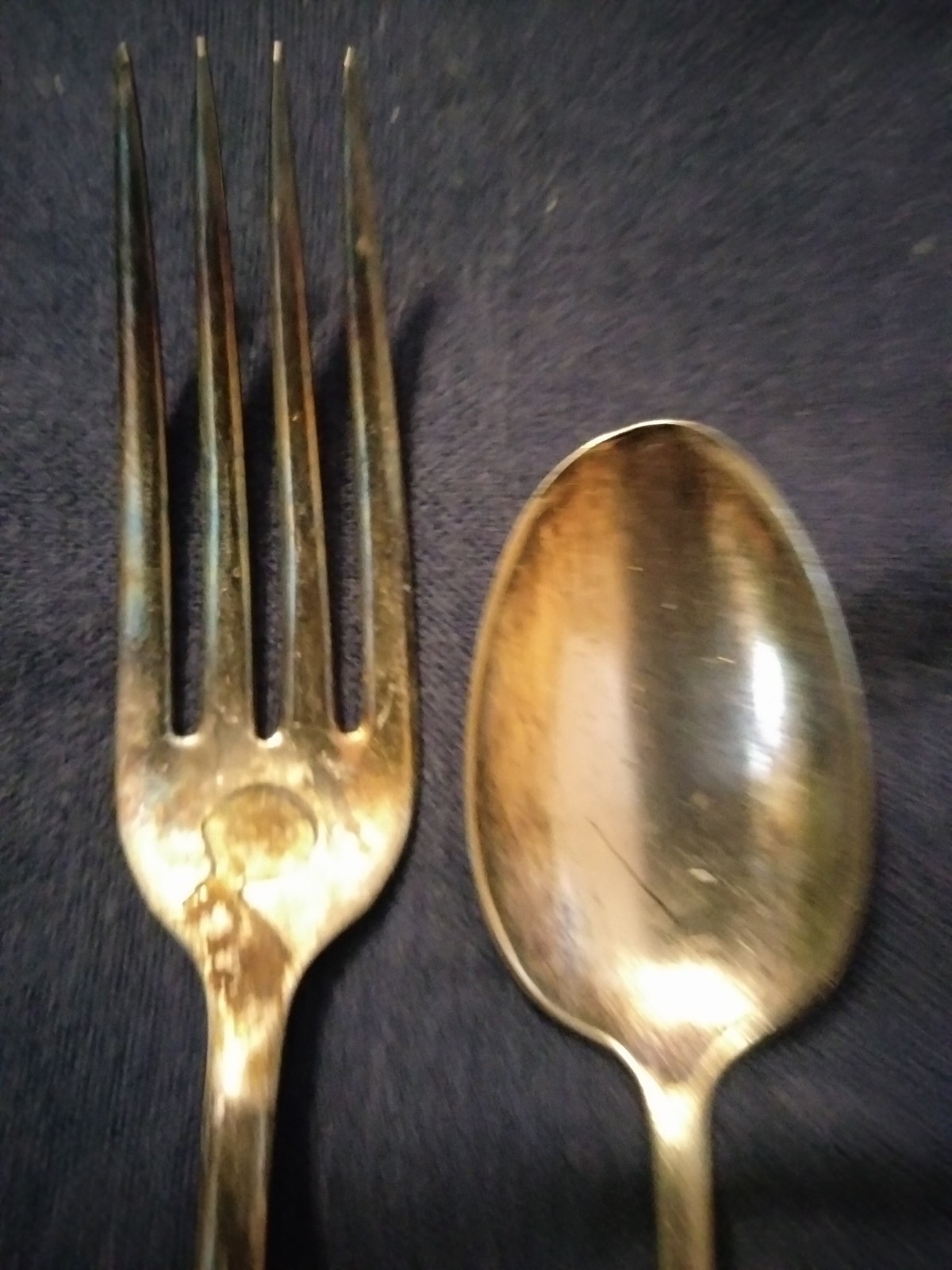 2 pieces silverplated flatware FLORIDA 1894 Rogers, etc. (bad condition)