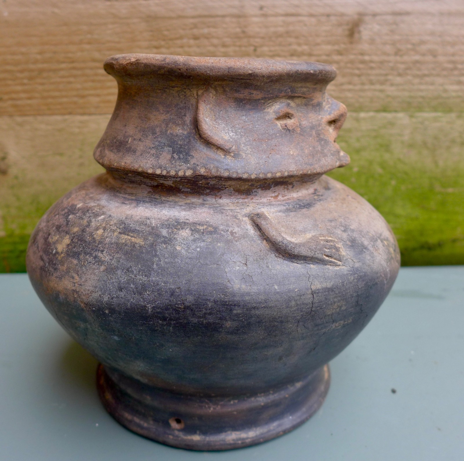 Nice pottery vessel in the shape of a human figure, Tairona culture Pre Columbia
