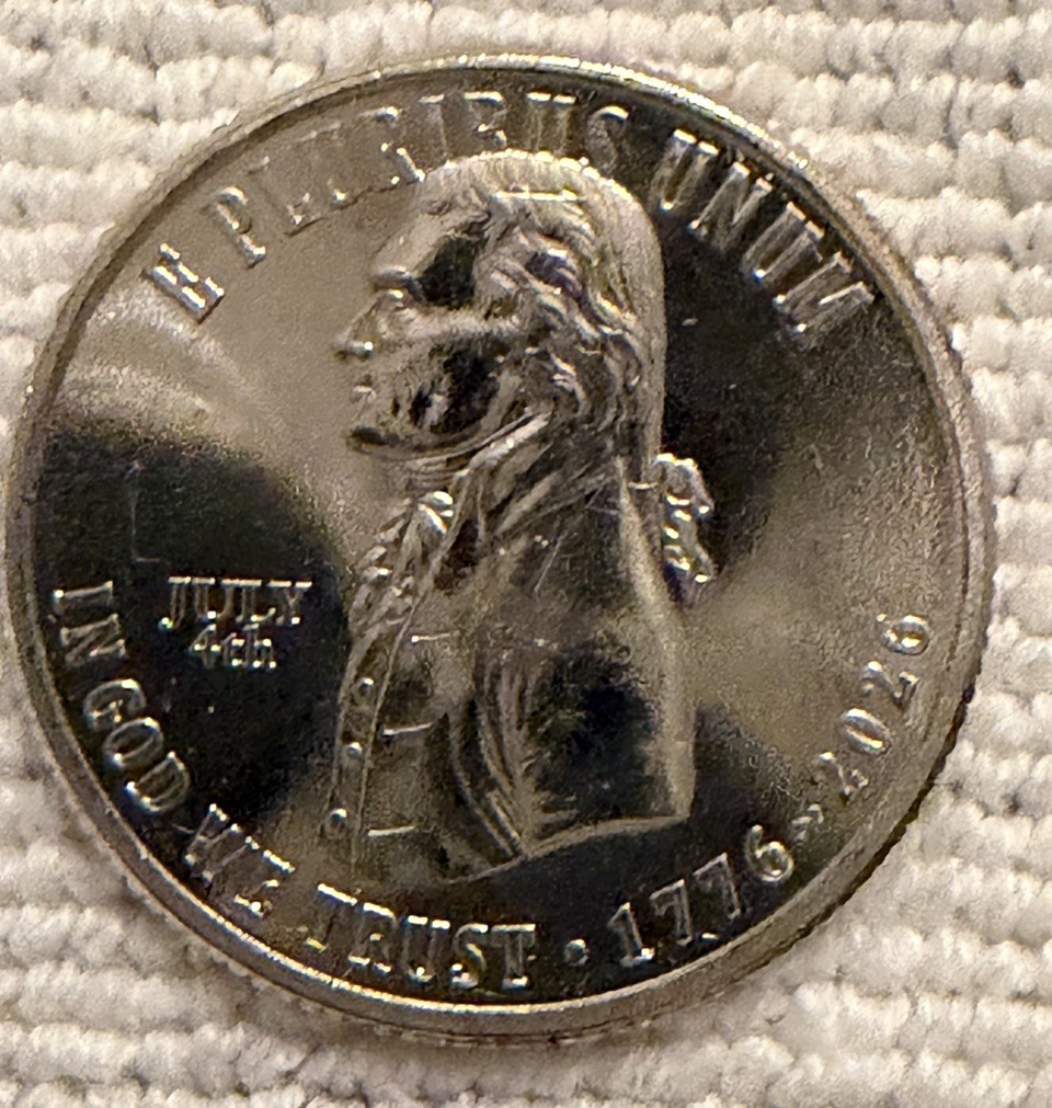 2026 “JULY 4th” Privy Mark Declaration of Independence Quarter