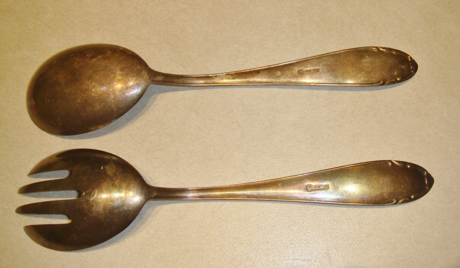 Vintage BMF 90 Serving Fork and Spoon Silver Plated