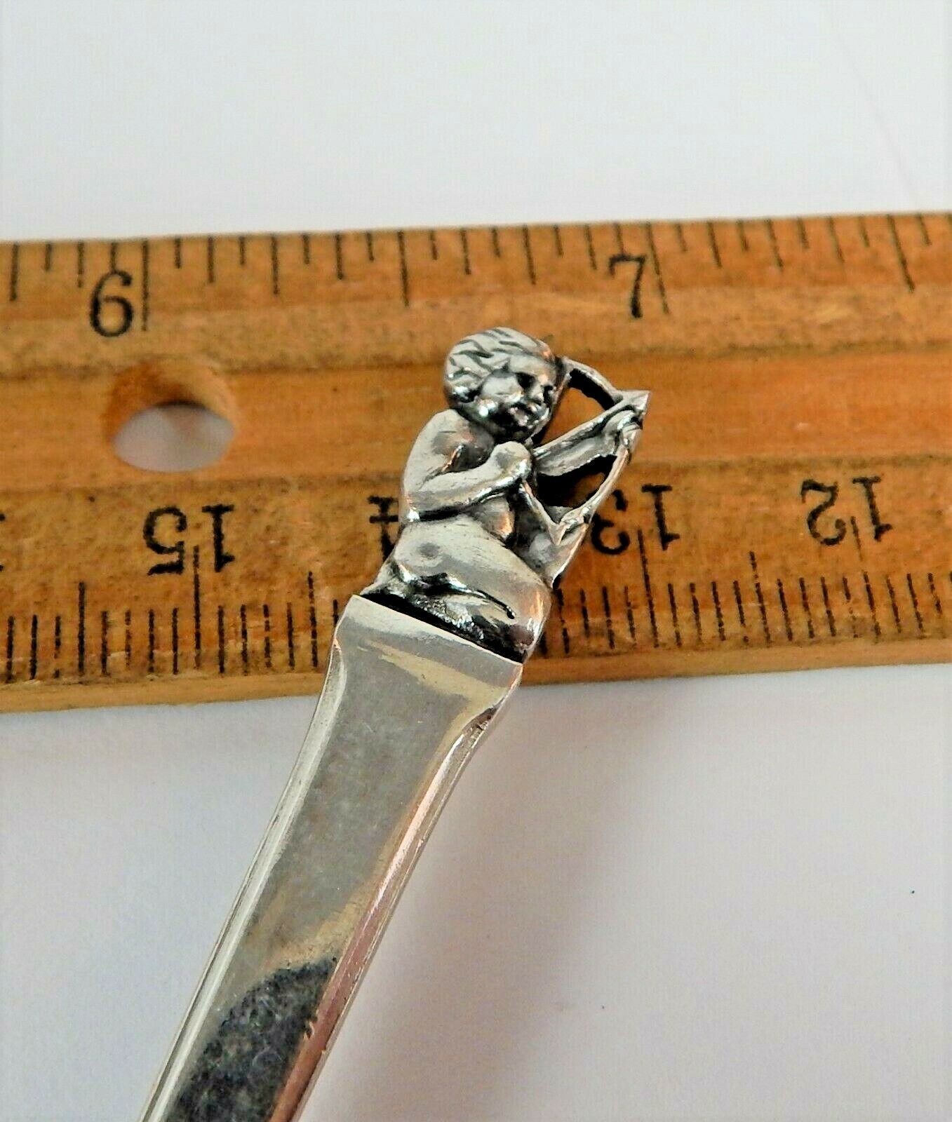Adorable Sterling Silver Spoon From Holland with Cupid Shooting Arrow