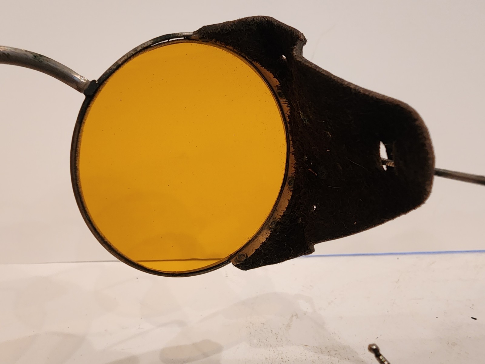 Antique Amber Willson Sunglasses Goggles Spectacles Steampunk Safety Glasses