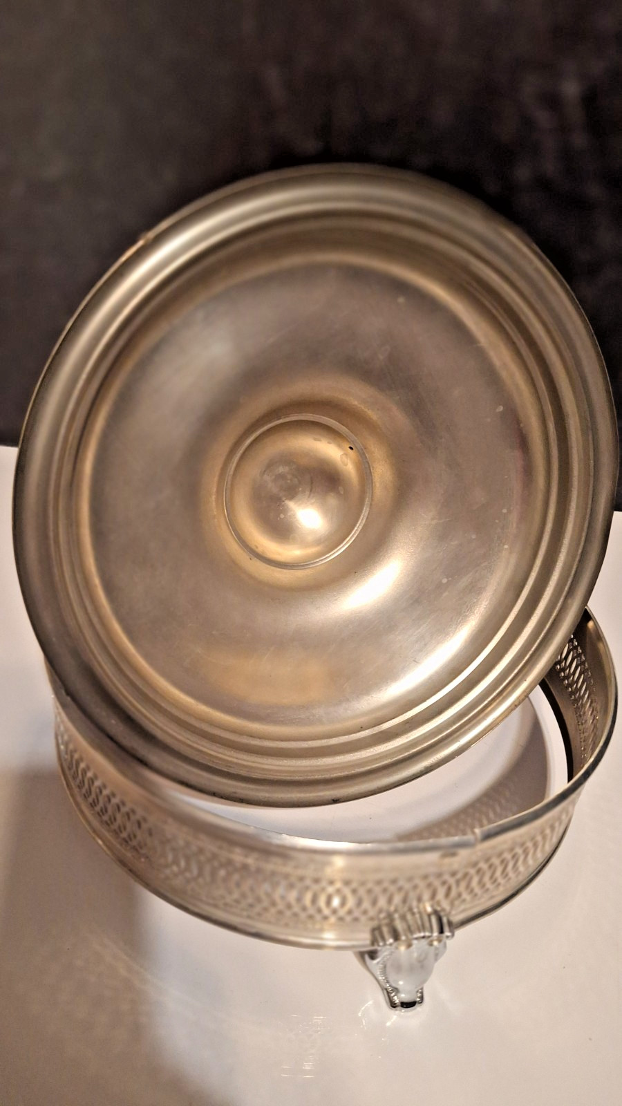 Vintage Silver Plated Serving Dish Covered Handled Lid Elegant Tableware