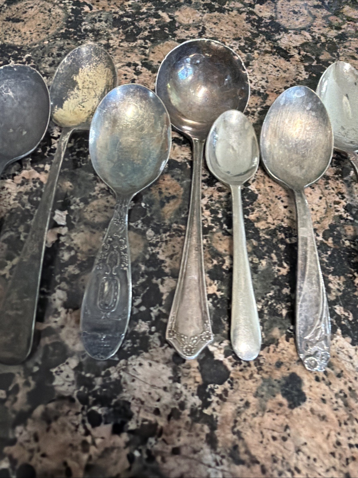 15 piece set Silverplate Mixed patterns SMALL SPOONS LOT A