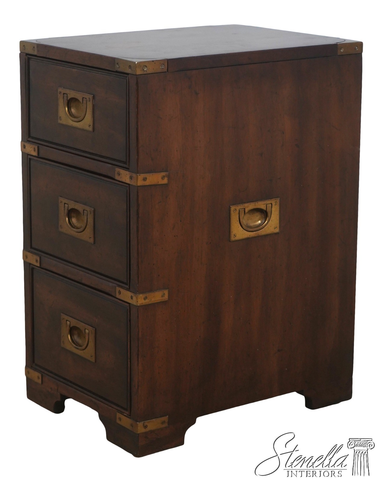 73347: DREXEL HERITAGE Small Campaign Style Accent Chest