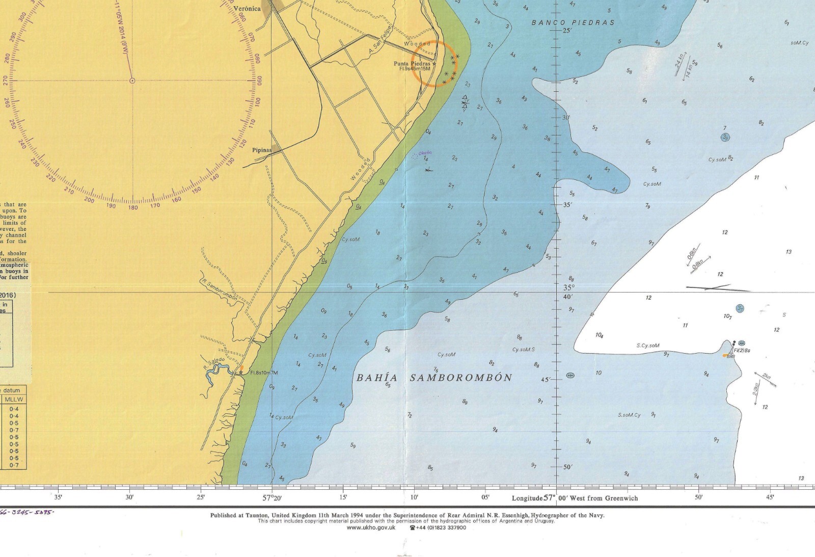 Admiralty 1749 Argentina Uruguay Rio De La Plata Montevideo To Buenos Aires Map