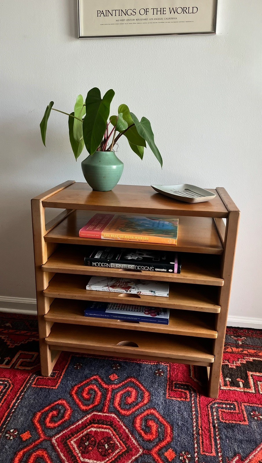 Vintage 1950s MODERNIST Edward Wormley Drexel Precedent Table Magazine Rack