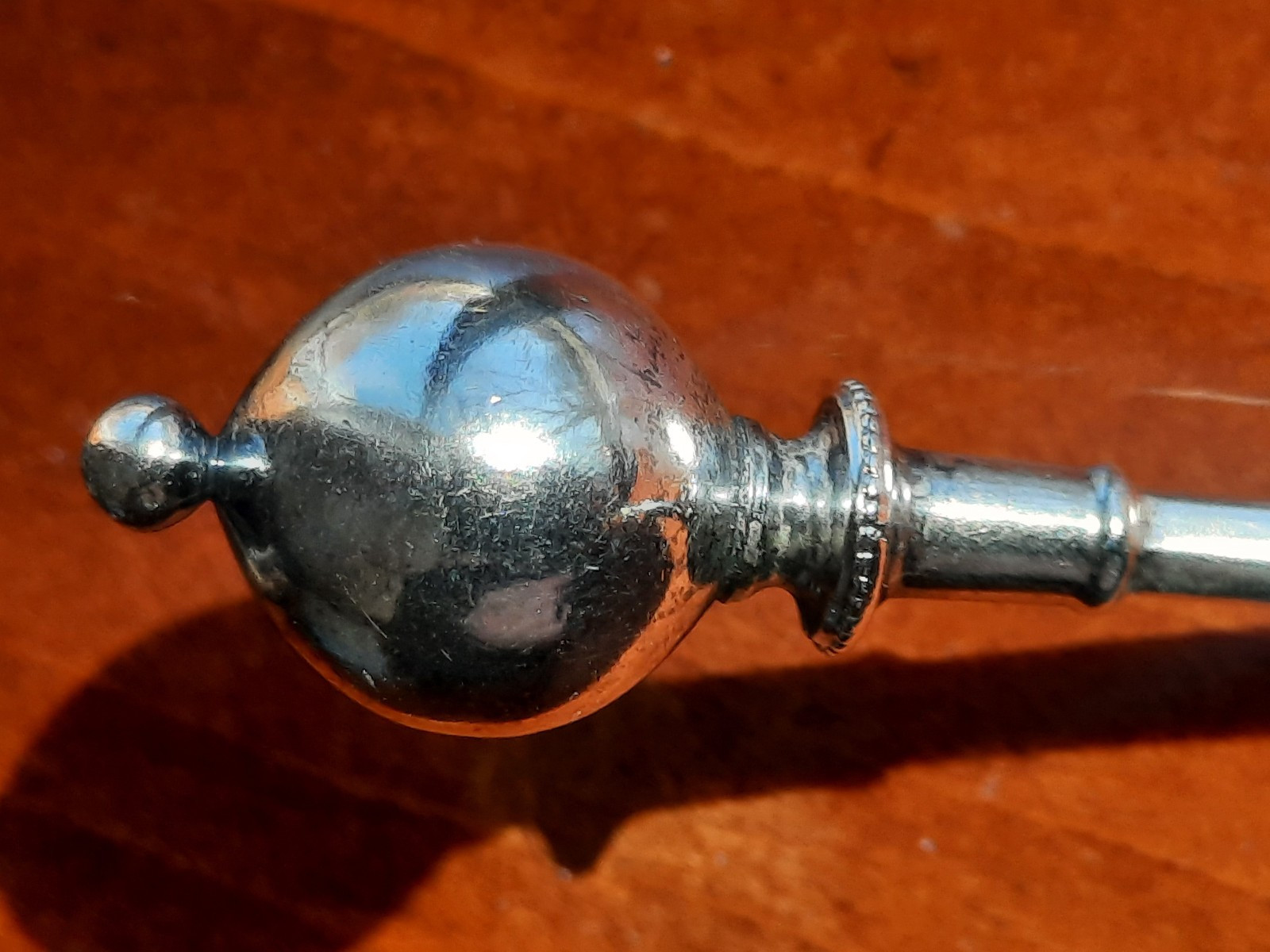 Sterling Silver George Sharp Ball End Medusa Spouted Ladle, Mono M