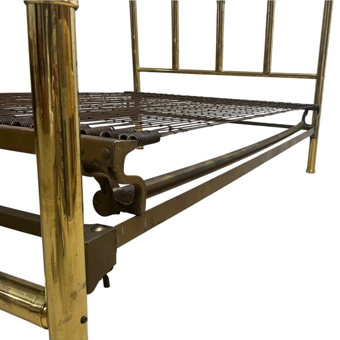Vintage Brass Tone Full Bed Frame