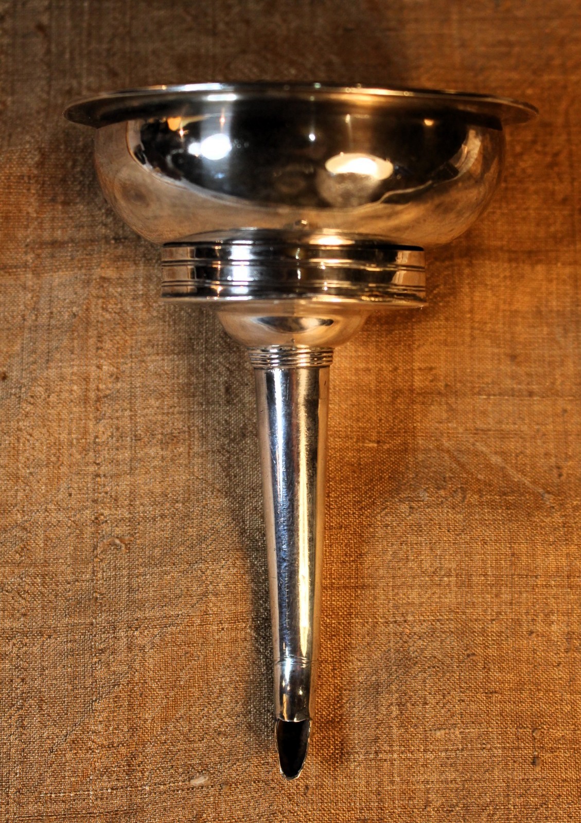 Sterling 2 Piece Wine Funnel (Peter&Anne Bateman Lon 1798 Top) (Alex Field Base)