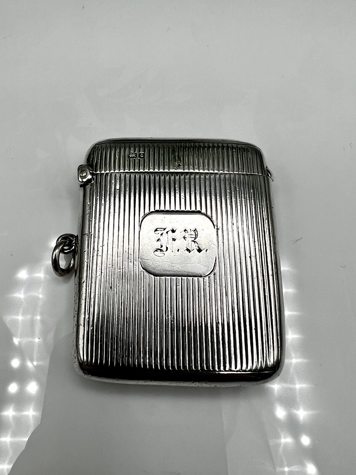 Edwardian Chester 1905 Solid Sterling Silver Extra Large Vesta Case 55.5g
