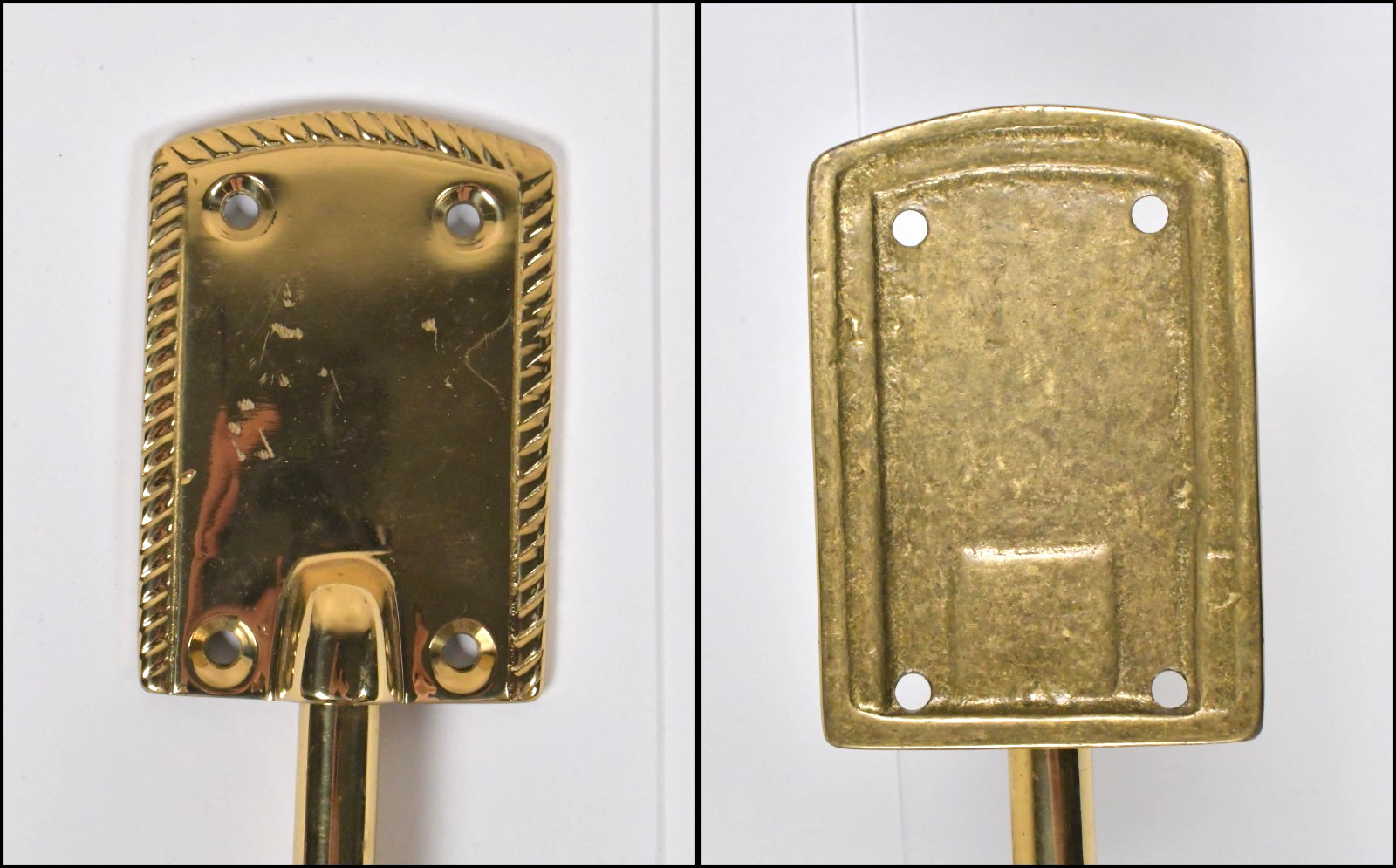 (4) Hollywood Regency Brass Gibson Girl Window Curtain Tiebacks Holdbacks by NTY