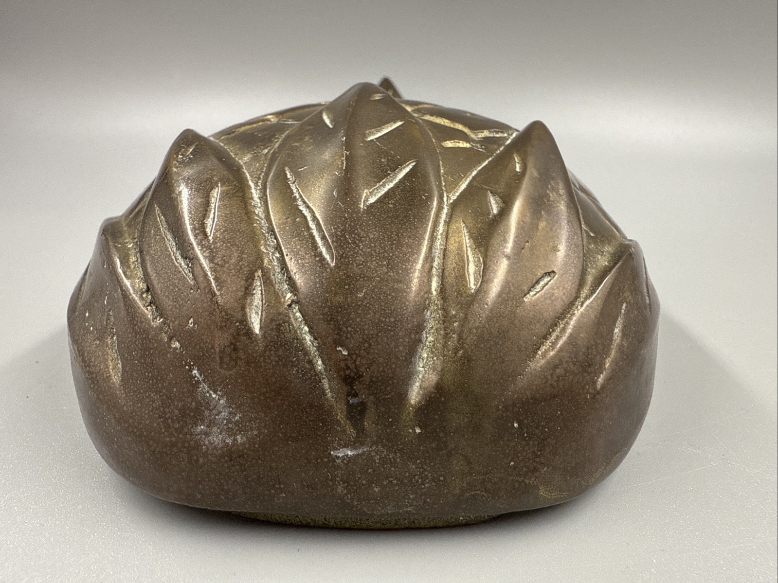 VTG Heavy Large Solid Brass Pineapple Door Knocker 8” X 4.5” Very Detailed