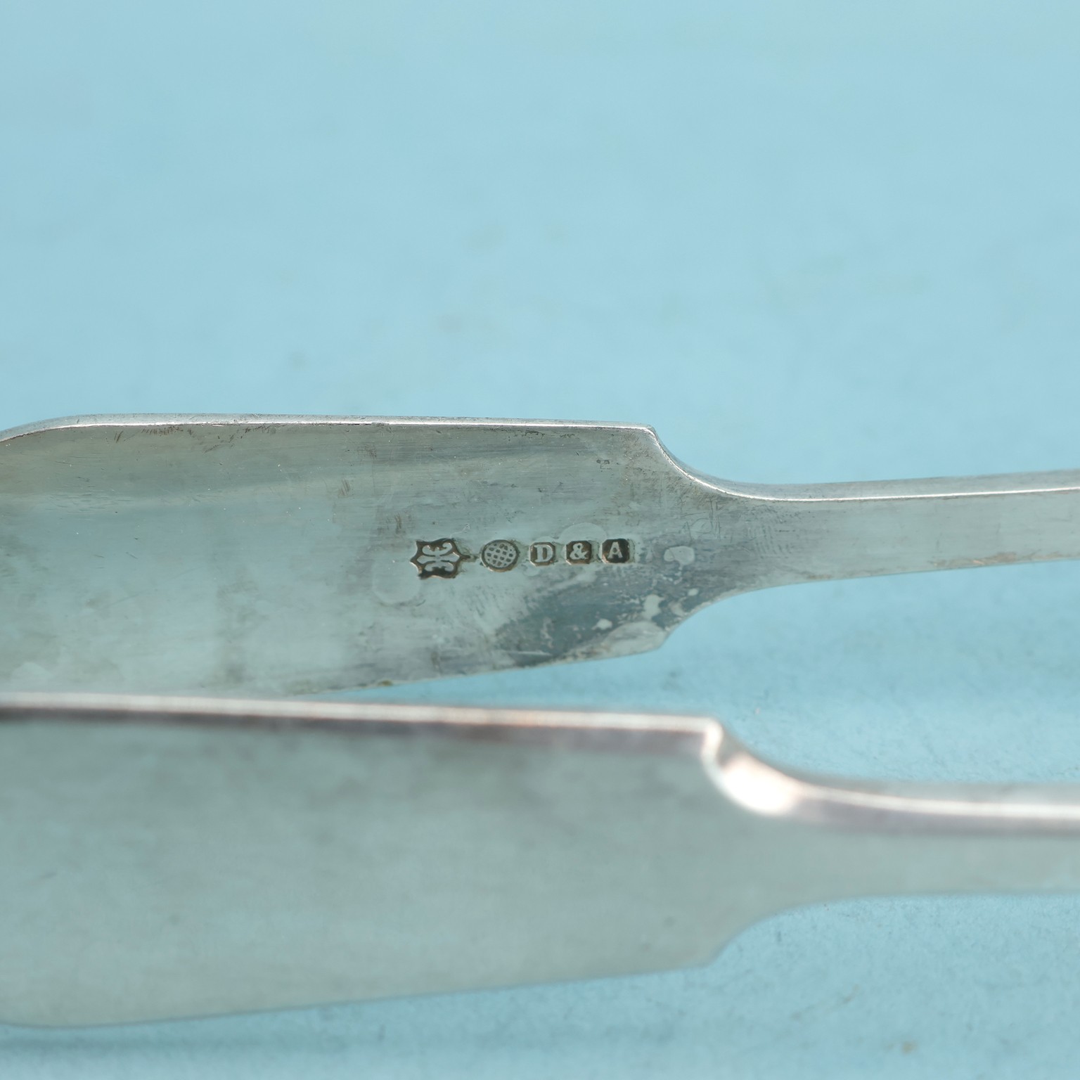 Daniel & Arter Silverplate Asparagus or Sandwich Serving Tongs No Monogram