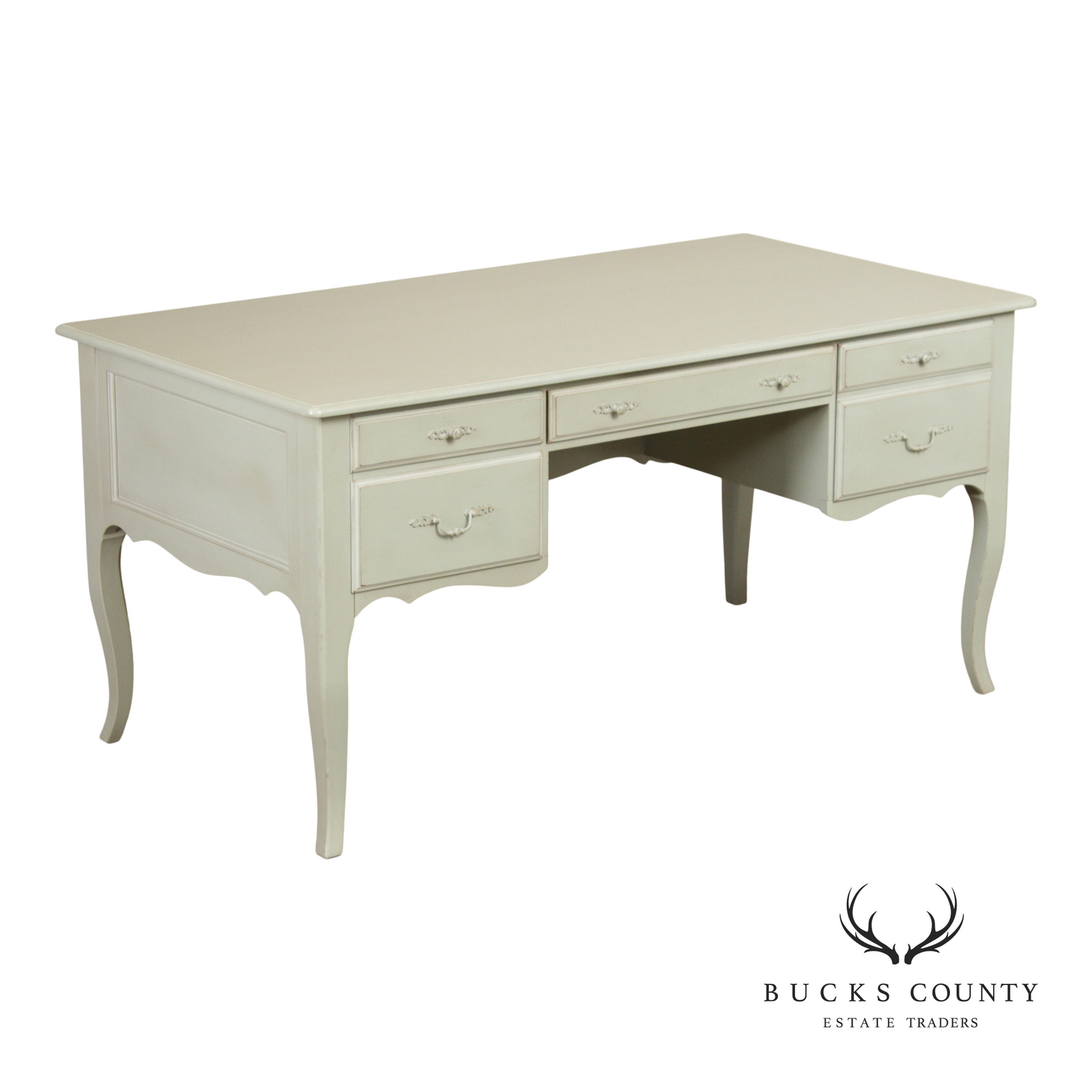 Ethan Allen ‘Maison’ Painted Executive Writing Desk