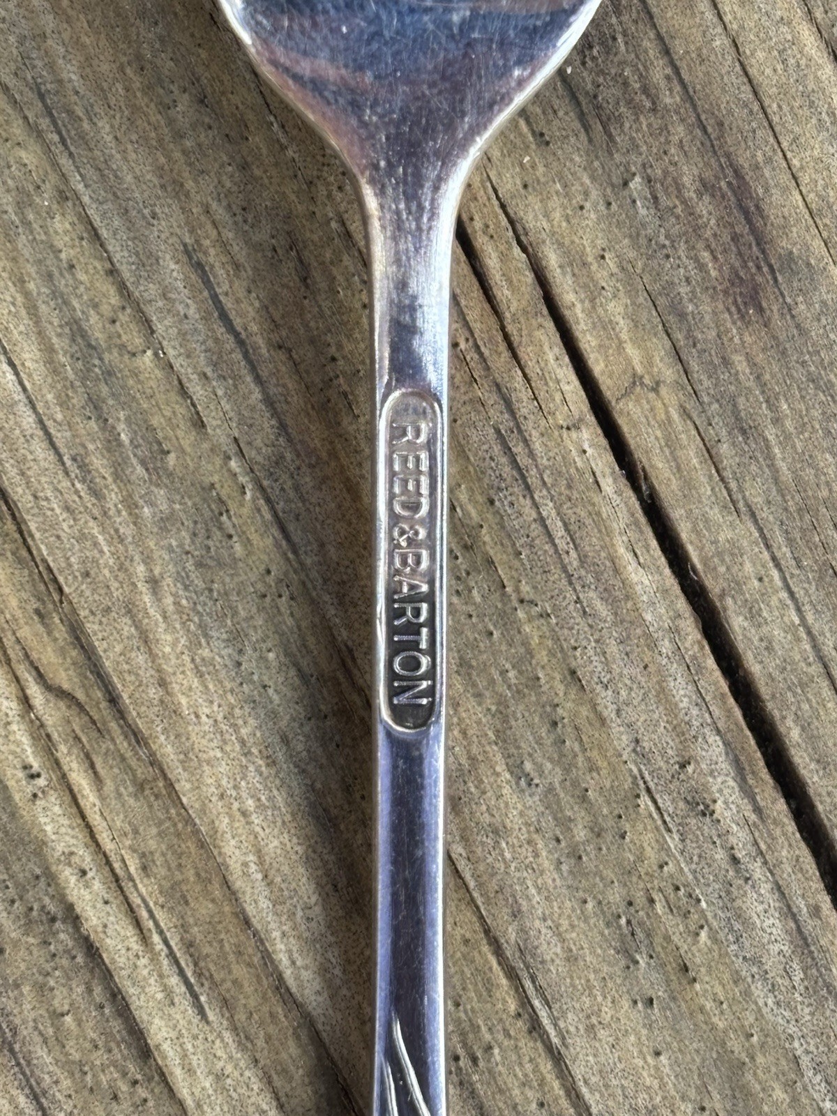 Vintage Reed & Barton Harlequin Silverplate Olive Pickle Cocktail Lemon Fork