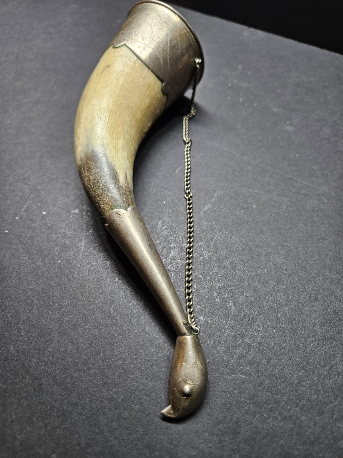 Vintage Pre 1800’s Georgia (Soviet Region) Silver Drinking Horn