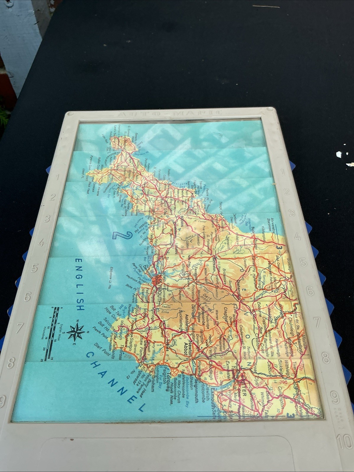 Auto-Mapic Great Britain Automatic Road Map Vintage Tatty Box Classic Car