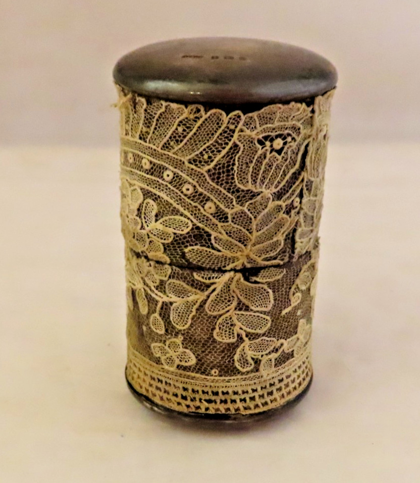 Grey and Co Antique Sterling Silver Etui Needle Case Box Sewing Accessory
