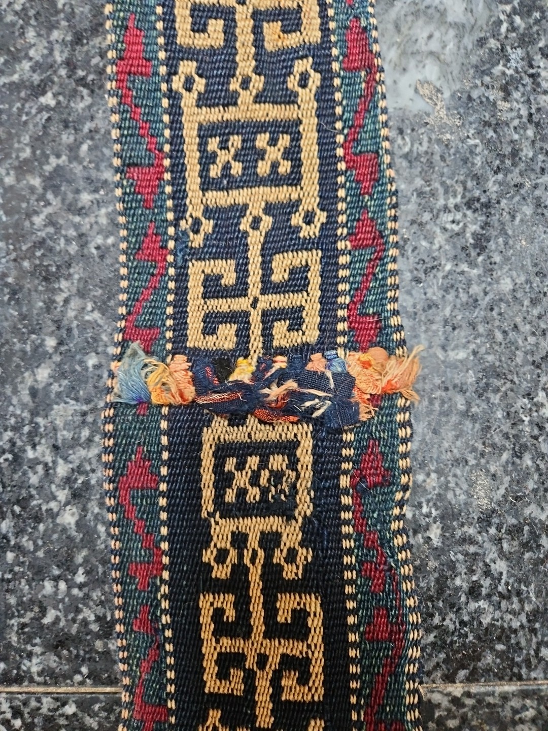 Antique Afghan tribe ceremonial Tent Band hand made late 19th century 19′ long