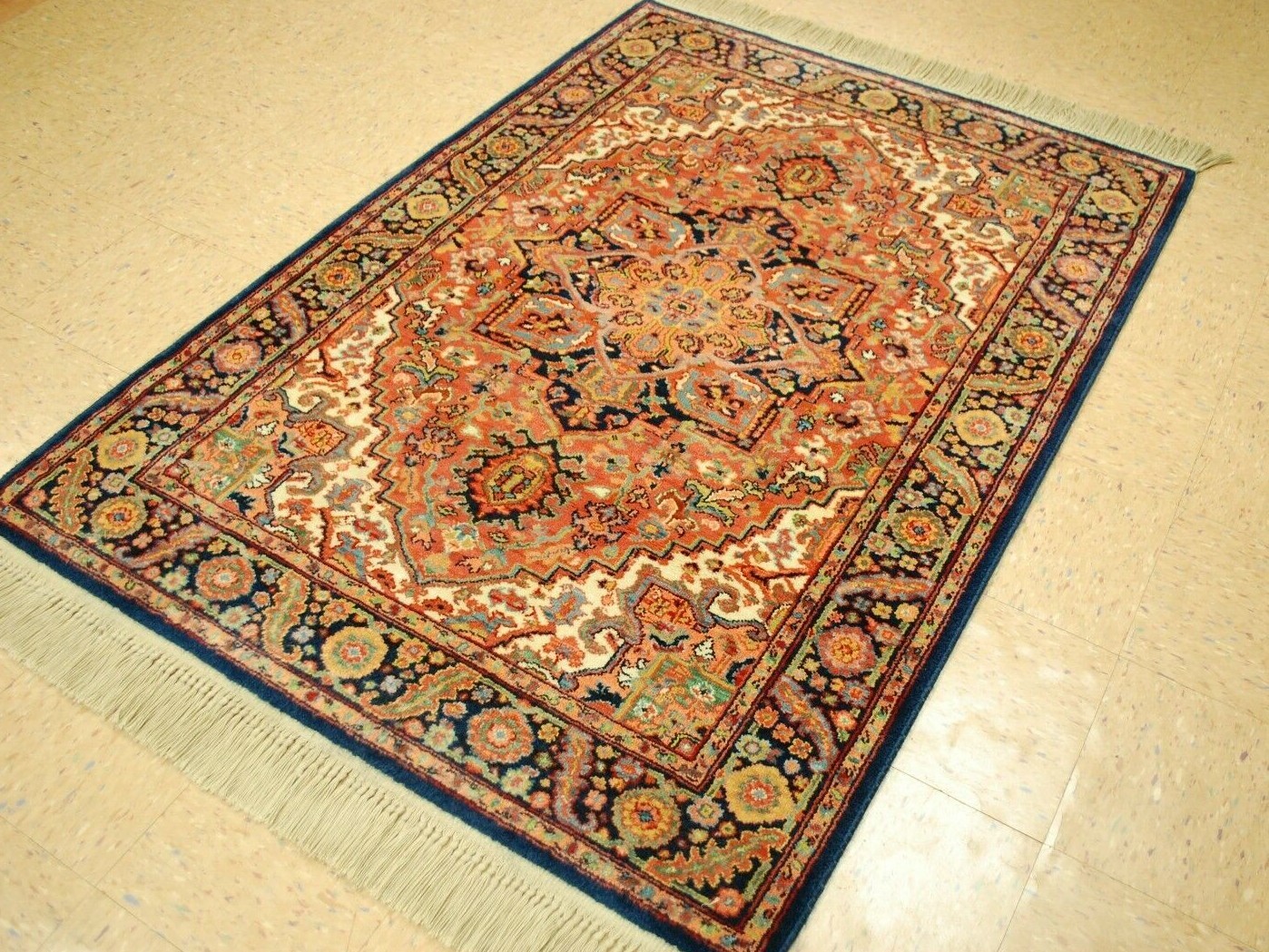 VINTAGE MINT AUTHENTIC AMERICAN KARASTAN HERIZ PATTERN #726 RUG CARPET 4’3″ X 6′