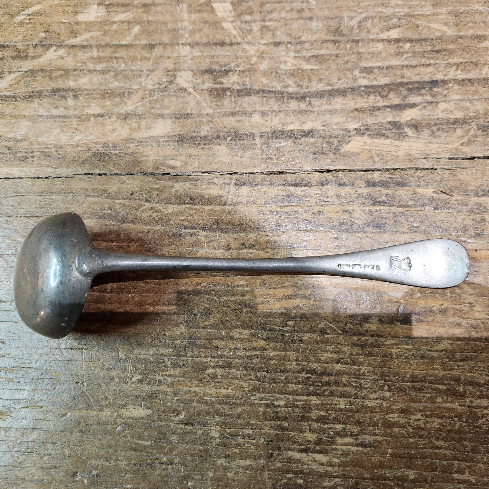 Antique Victorian YATES Pewter Small Sauce or Toddy Ladle – Approx 6.25 inches