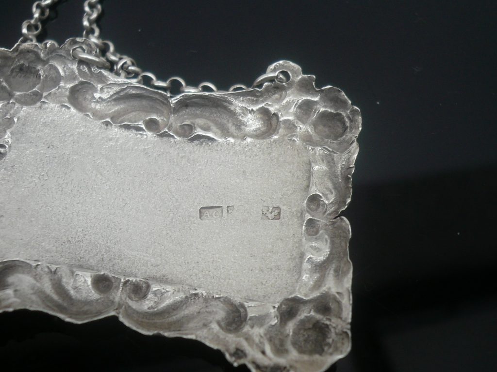 Scottish Provincial Silver MADEIRA Decanter Label, Alex Cameron, Dundee c.1820