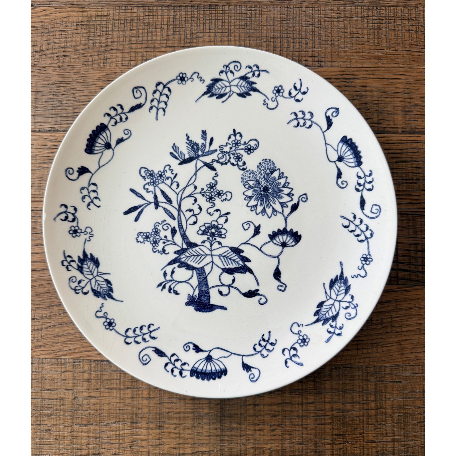 Royal China Doorn Dinner Plate Blue White Blue Onion Ironstone 10.25 inch