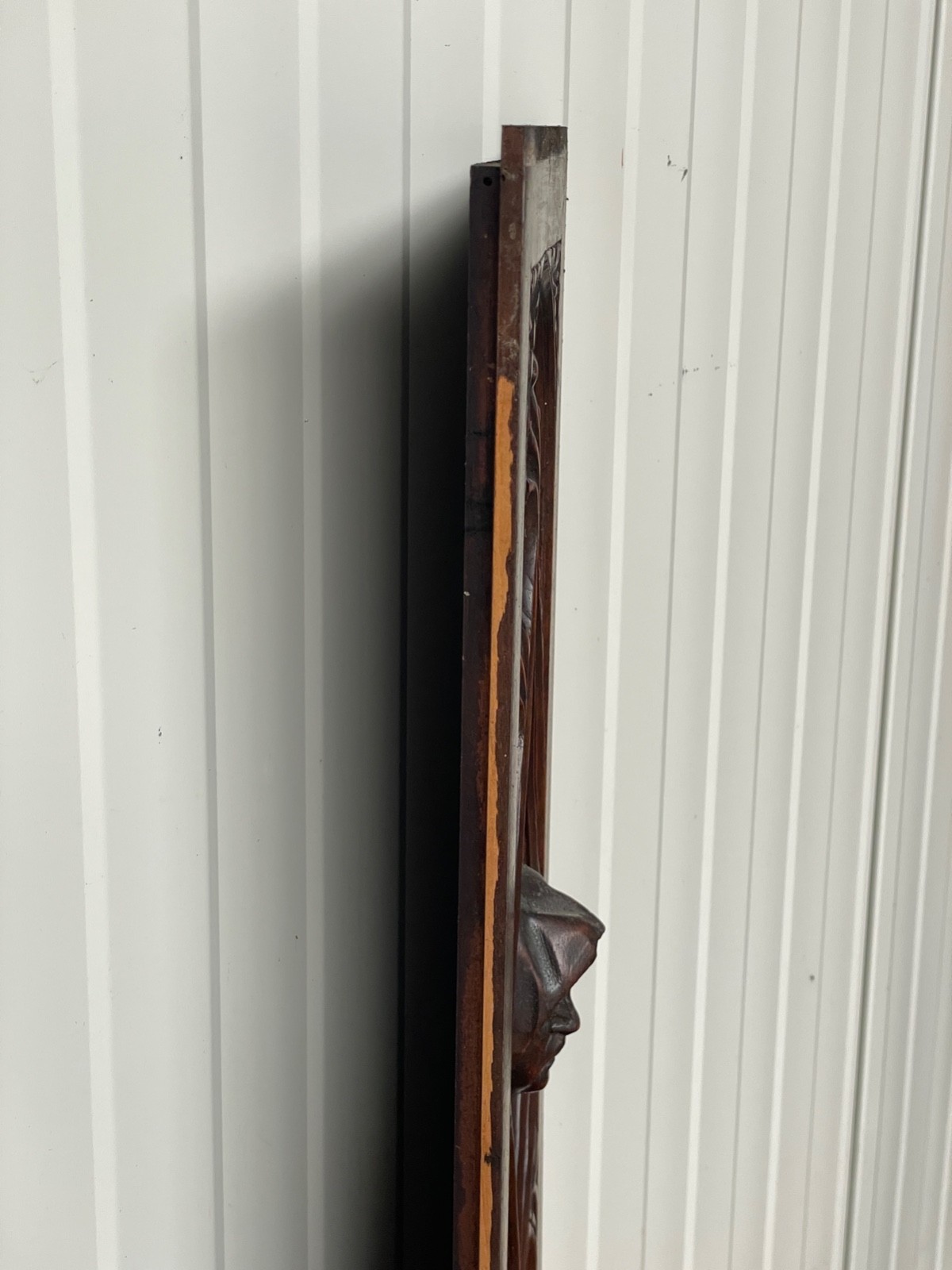Exceptional Walnut Gothic Revival panel with face 25.19 inch high
