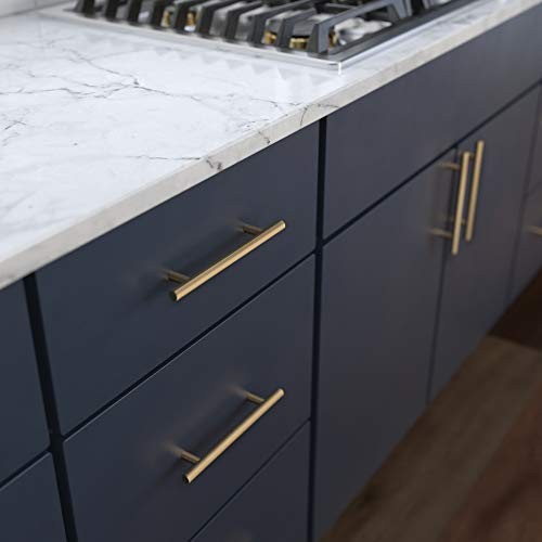 Franklin Brass Bar Cabinet Pulls, Champagne Bronze, 3 in (76mm) and 5-1/16 in…