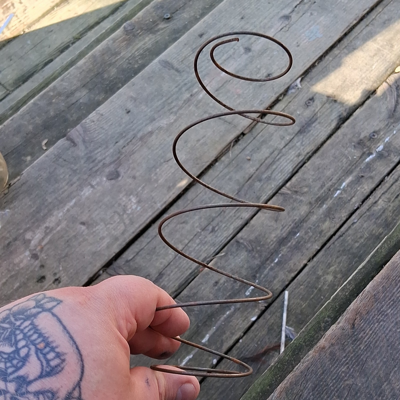lot 12 mattress springs for crafts rusty in color primitive