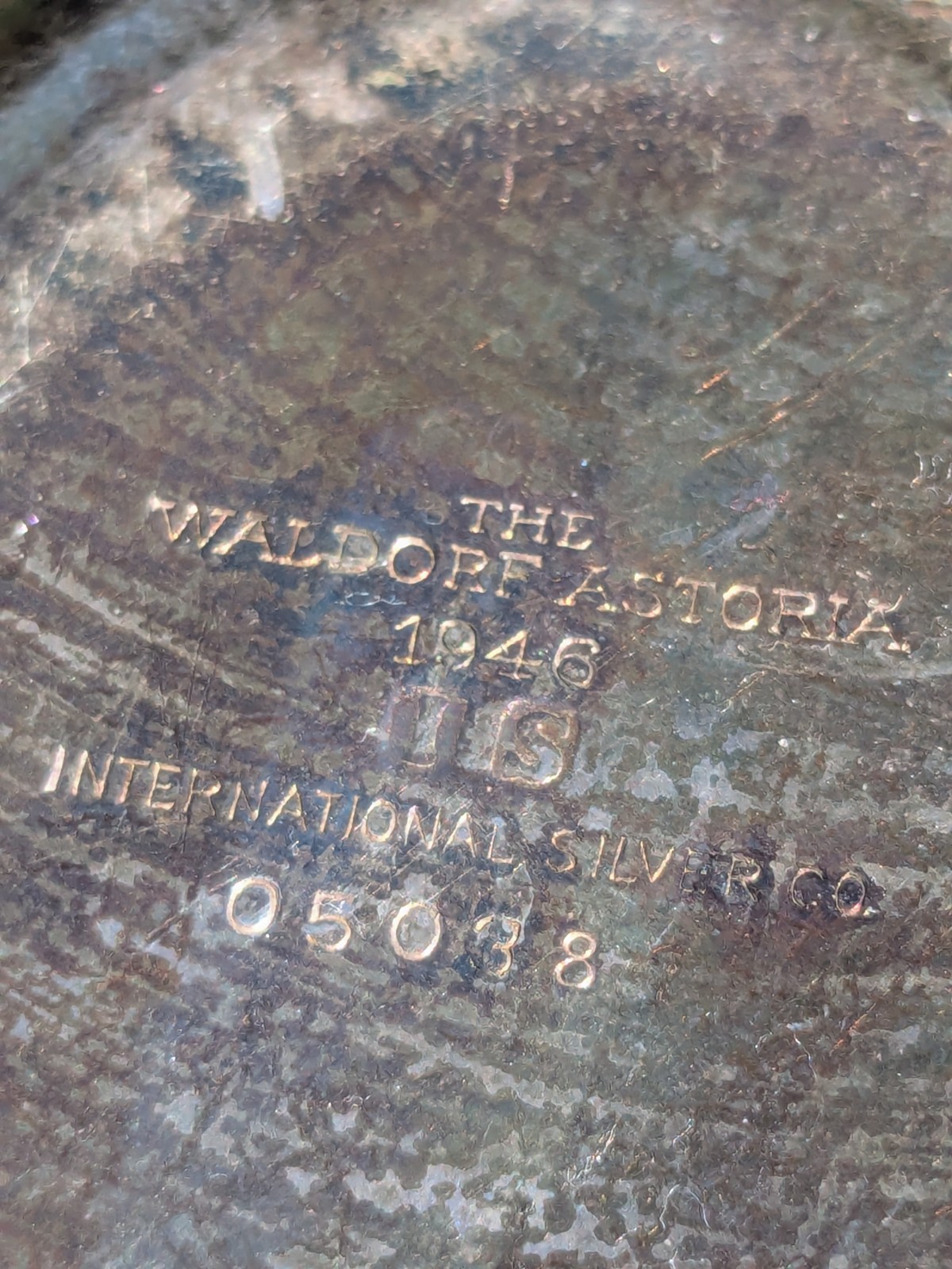 The Waldorf Astoria 1946 Silver Plated Tray International Silver Co.