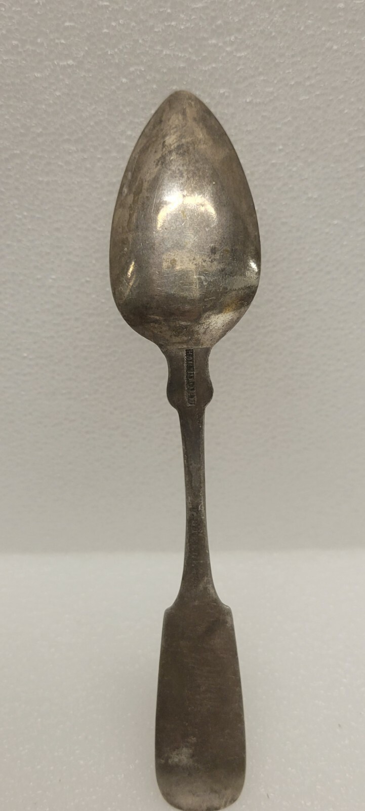 T. Steele & Co (Thomas Steele) (1815-1866) .900 silver spoon /coin silver 18 g.