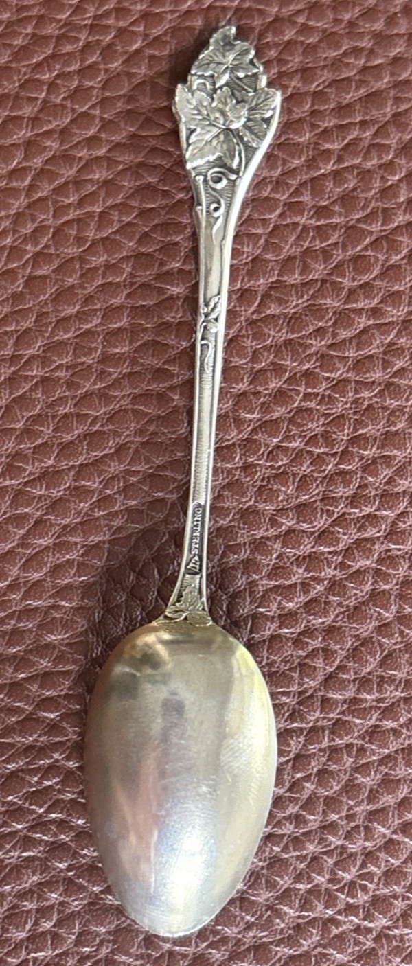 Los Angeles California 3.75″ Sterling Souvenir Spoon Fruit Series #6 Grape 5g