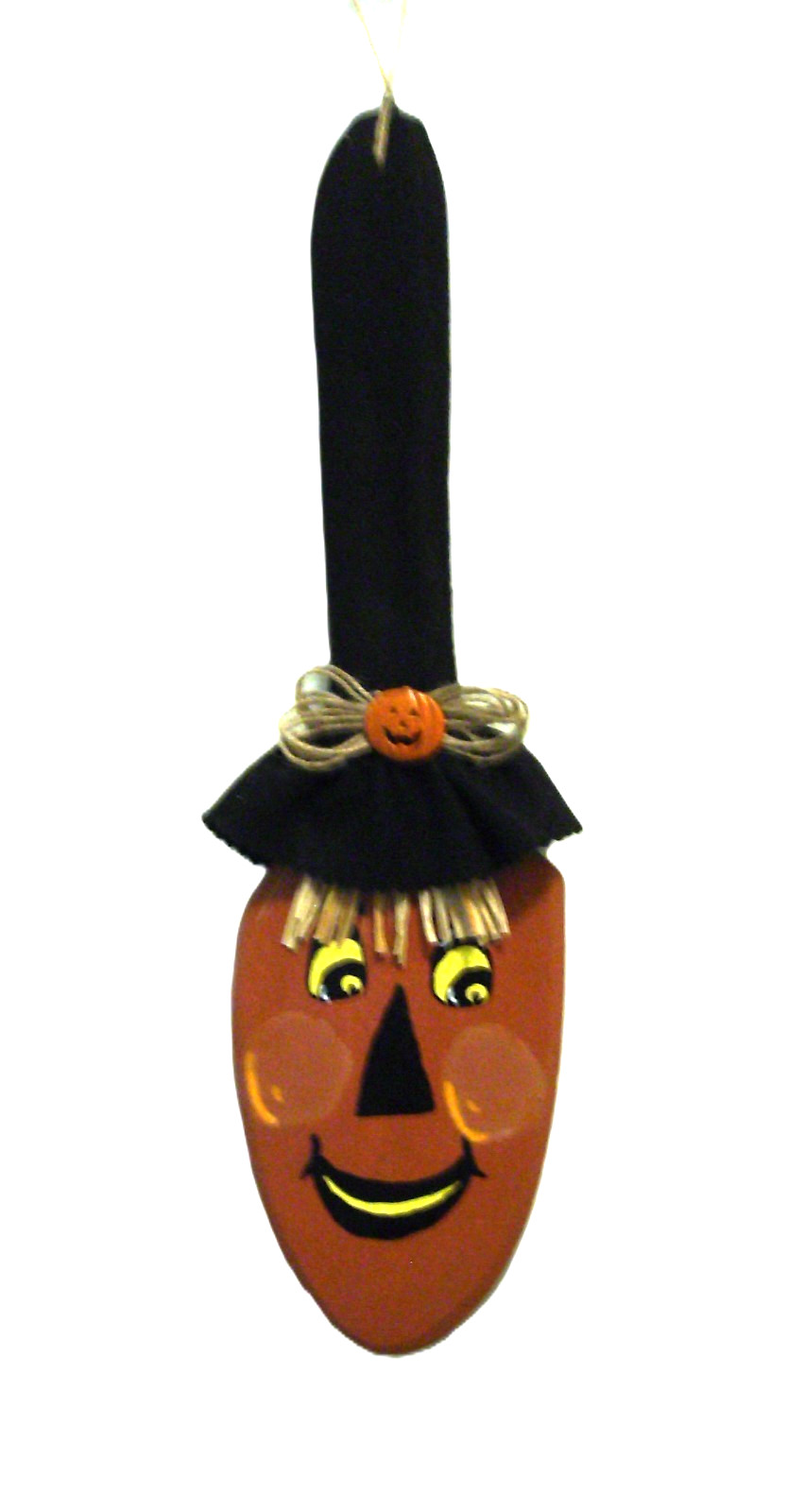 Primitive Hand painted crafted Fall-Halloween Scarecrow Door-Wall Hanging Decor
