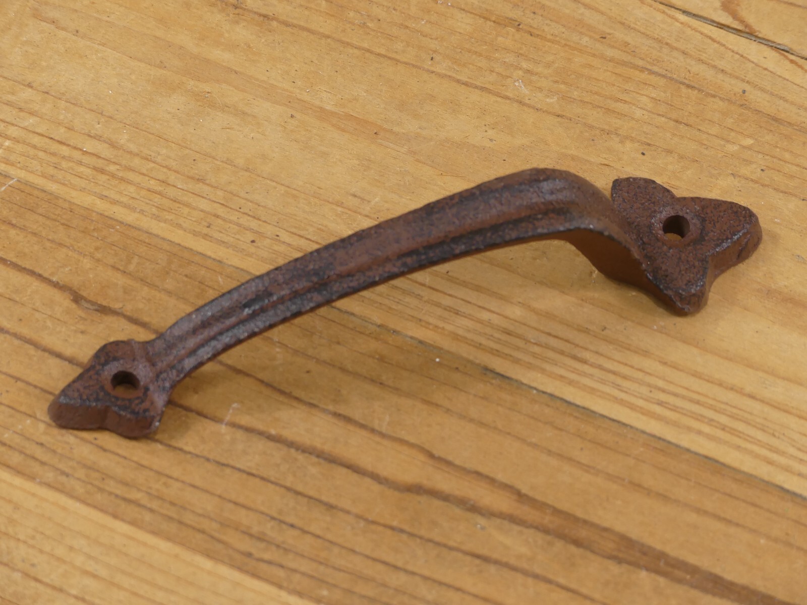 12 CAST IRON HANDLES RUSTIC DRAWER PULLS 6″ LONG HANDLE GRASP DOOR GATE FARM