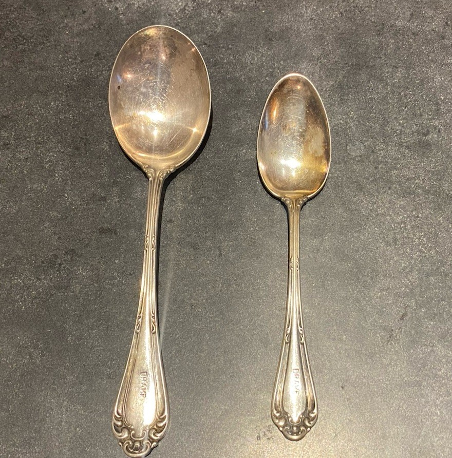 Vintage Drake Silver Plate Spoons