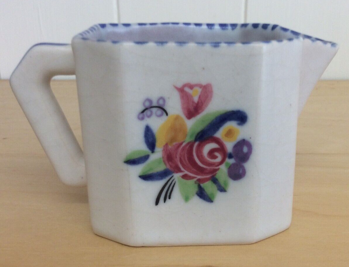 EXTREMELY RARE SHAPE ANTIQUE CARTER STABLE ADAMS ART DECO CREAM JUG 1921-25