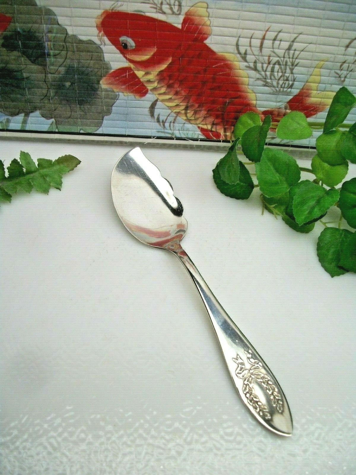 Antique Oneida Rockford FAIROAKS 6 1/8″ Jelly Server Jam Spoon 1909