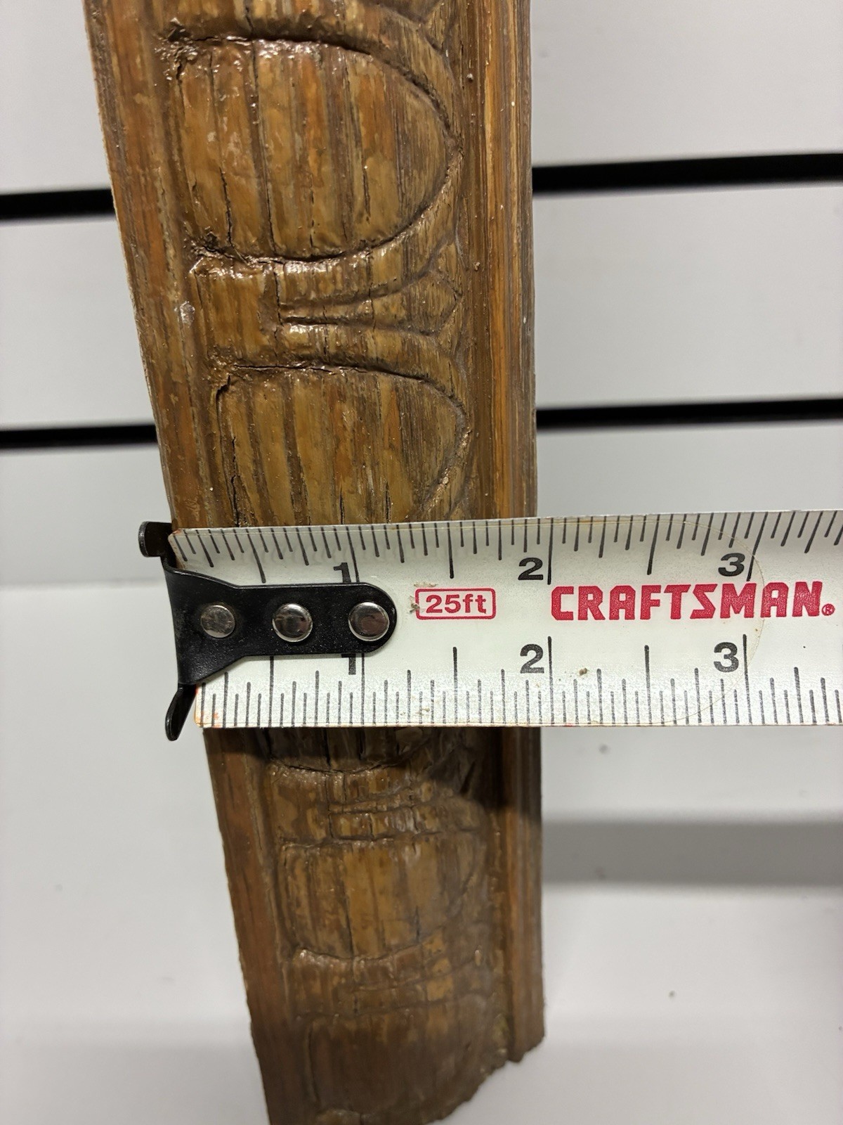 VTG Wood Furniture Salvage Molding 2”x40” Repurpose Solid Oak Carving