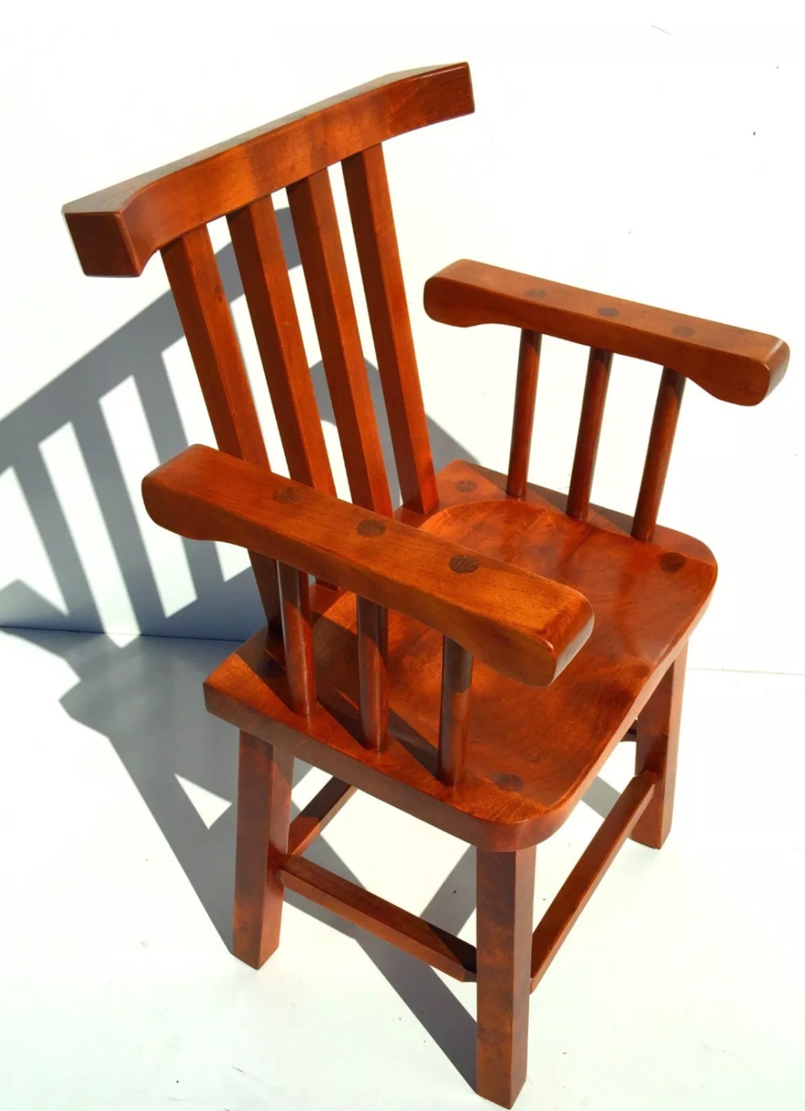 Mid Century Modern studio handcrafted chair Mexican quality rare rustic horn win