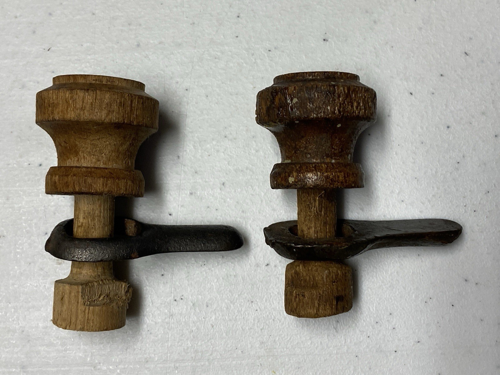 VINTAGE Wooden Latches for wood cabinets- set of 2