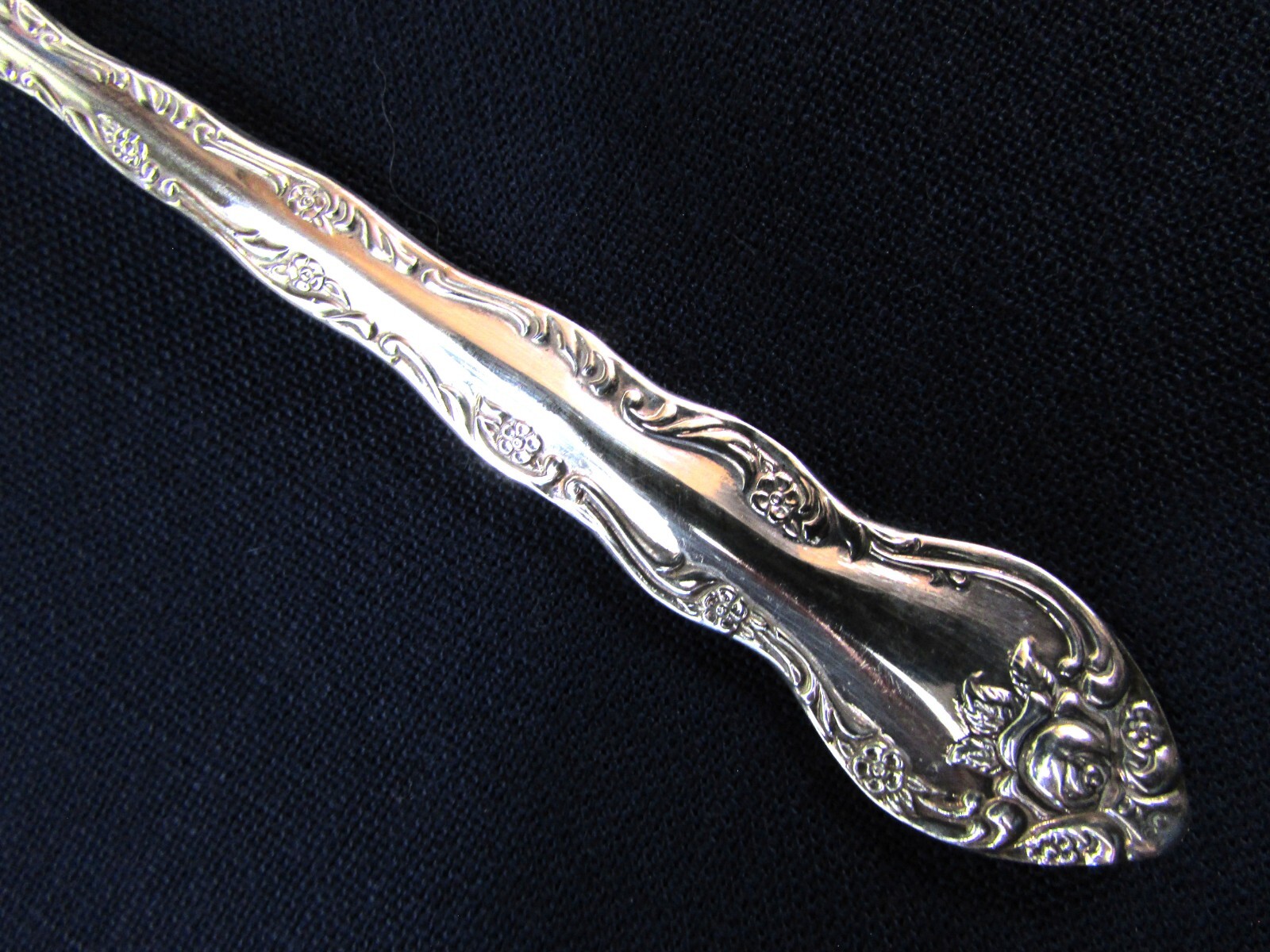 SUGAR SERVING SPOON! Vintage INTERNATIONAL silverplate: ABBEY ROSE pattern: EXC