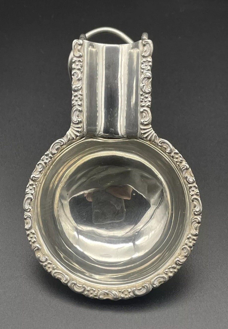 Unusual American Sterling Silver Cigar Ashtray Rest Table Clip No Monogram