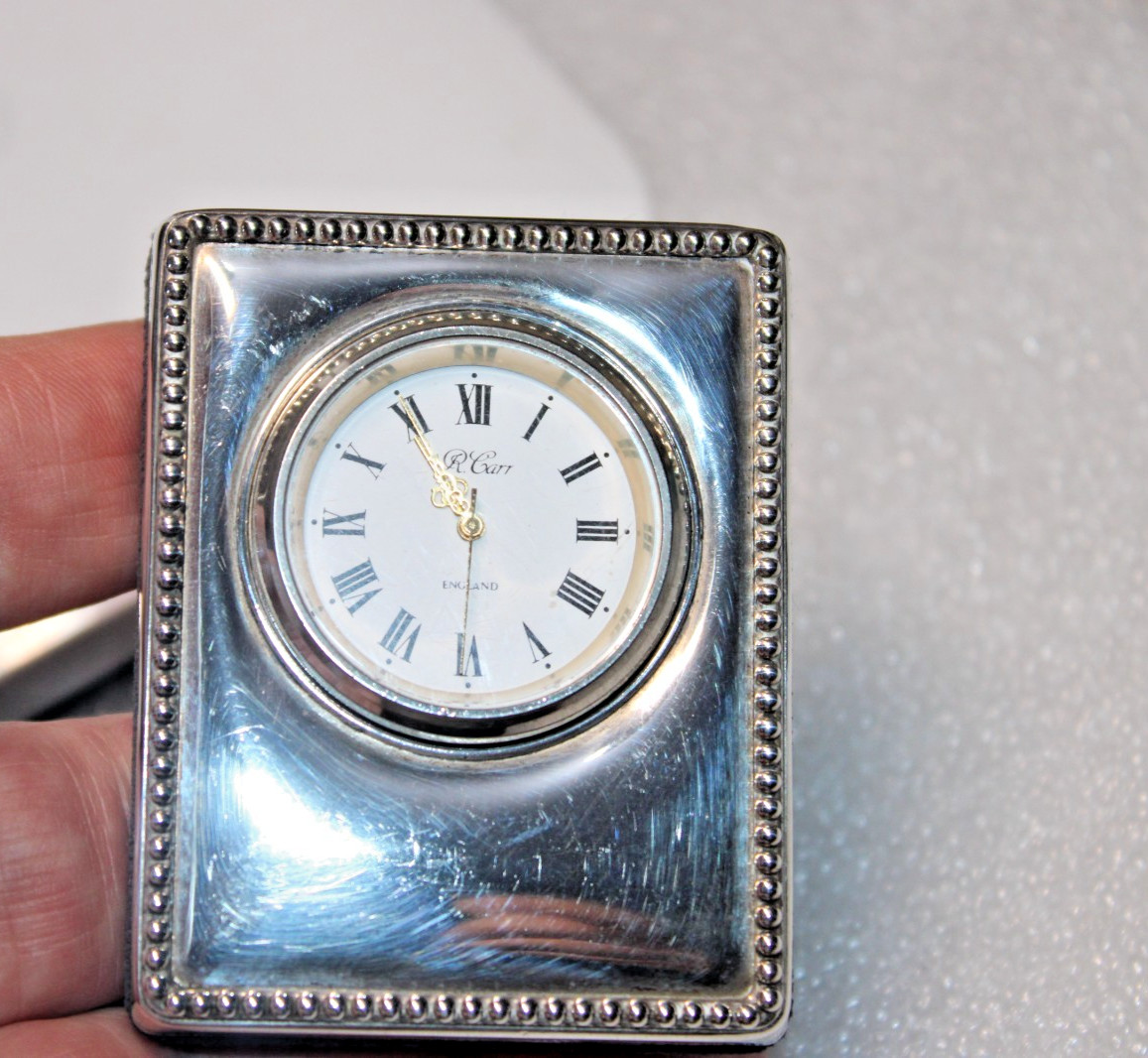 Sterling Silver Clock – Carrs of Sheffield – Sheffield – 1995