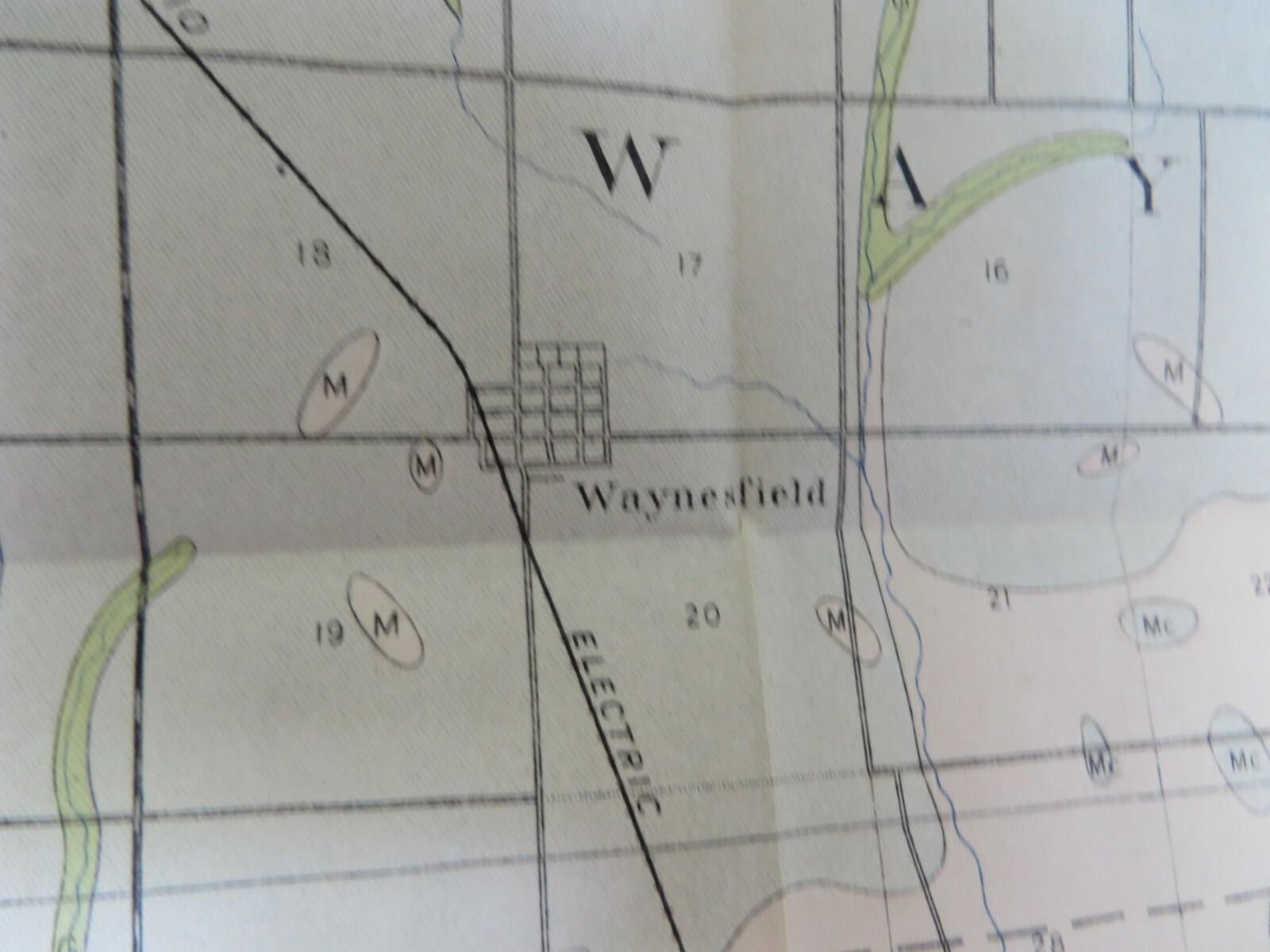 1909 Antique Color Map Auglaize County Ohio New Bremen Fryburg 34 X 25 #0381